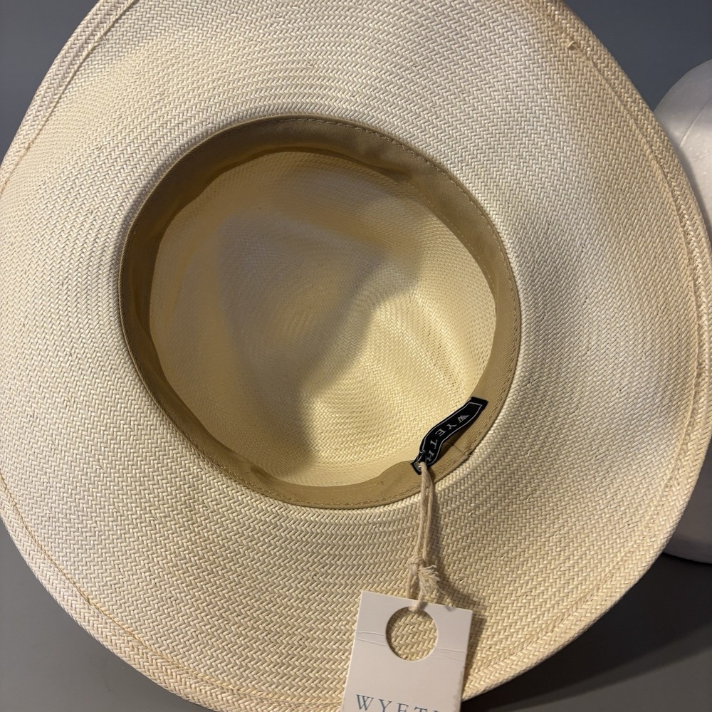 NEW Wyeth Straw Hat Lindsey Leather Hat Band Adjustable Band ($148 Retail) - Picture 7 of 11